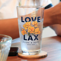 Hub Love LAX Pint Glasses - Set of 2