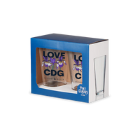 Hub Love CDG Pint Glasses - Set of 2