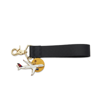 Wristlet Keychain with Delta Plane Charm