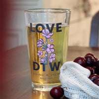 Hub Love DTW Pint Glasses - Set of 2