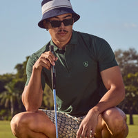 Men's Golf Performance Polo - Green