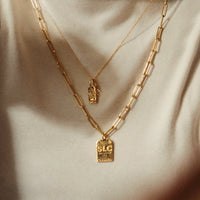 Seattle SEA Mini Tag Charm Necklace