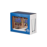 Hub Love AUS Pint Glasses - Set of 2