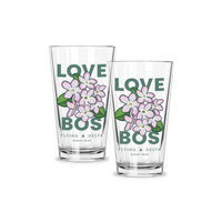 Hub Love BOS Pint Glasses - Set of 2