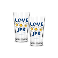 Hub Love JFK Pint Glasses - Set of 2