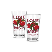 Hub Love MSP Pint Glasses - Set of 2