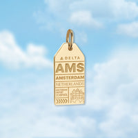 Amsterdam AMS Luggage Tag Charm