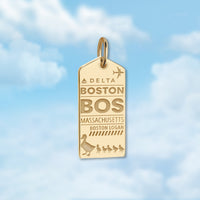 Boston BOS Luggage Tag Charm