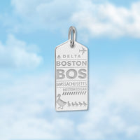 Boston BOS Luggage Tag Charm