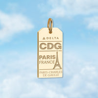 Paris CDG Luggage Tag Charm