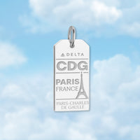 Paris CDG Luggage Tag Charm