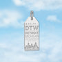 Detroit DTW Luggage Tag Charm