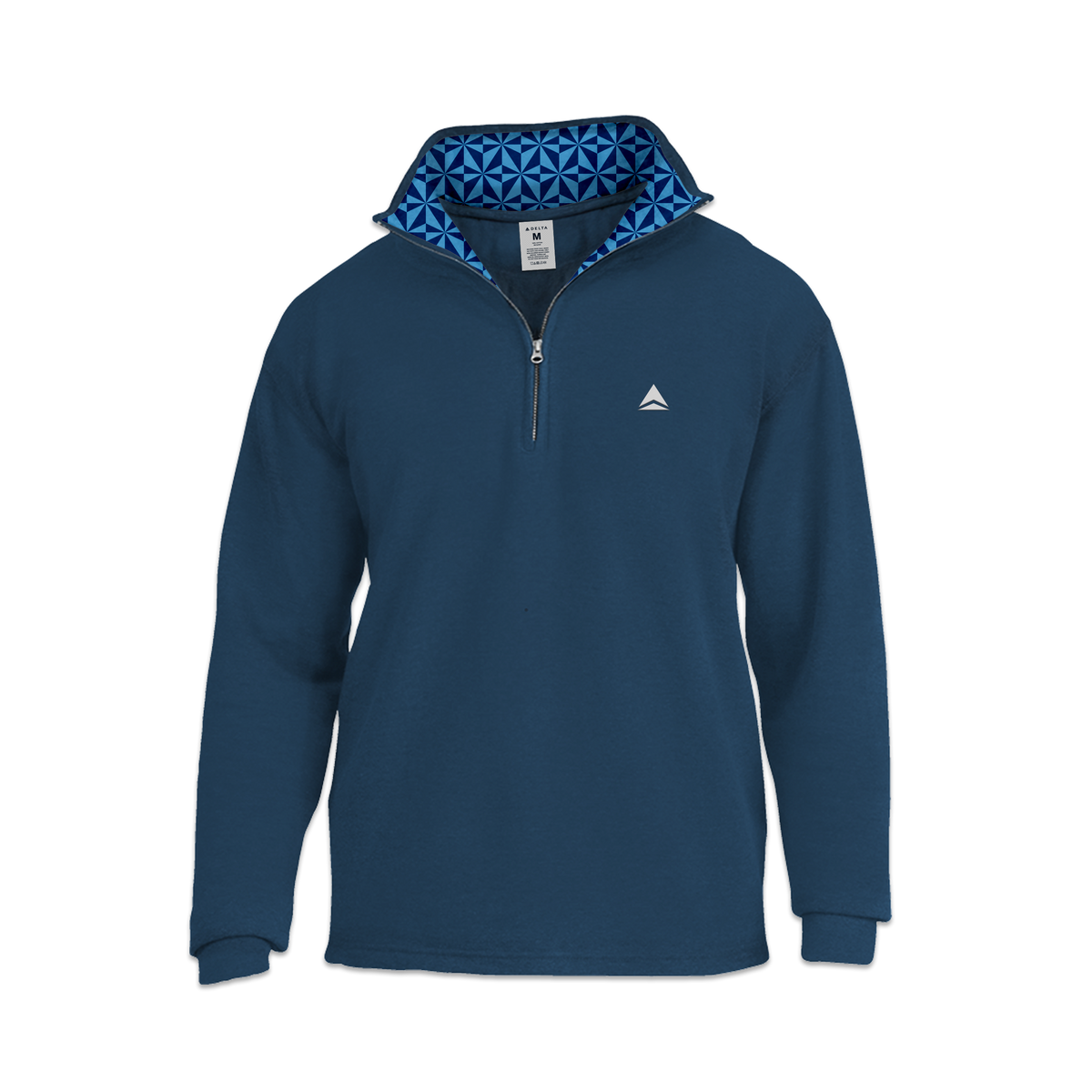 Quarter Zip with Widget Patterned Collar