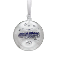 Fly Delta Jets Bauble Ornament Clear
