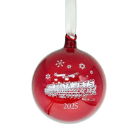 Fly Delta Jets Bauble Ornament Red