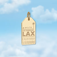 Los Angeles LAX Luggage Tag Charm
