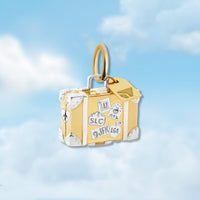 Delta Vintage Suitcase Charm
