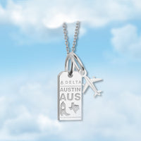 Austin AUS Mini Tag Charm Necklace