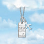 Seattle SEA Mini Tag Charm Necklace