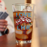 Hub Love LHR Pint Glasses - Set of 2