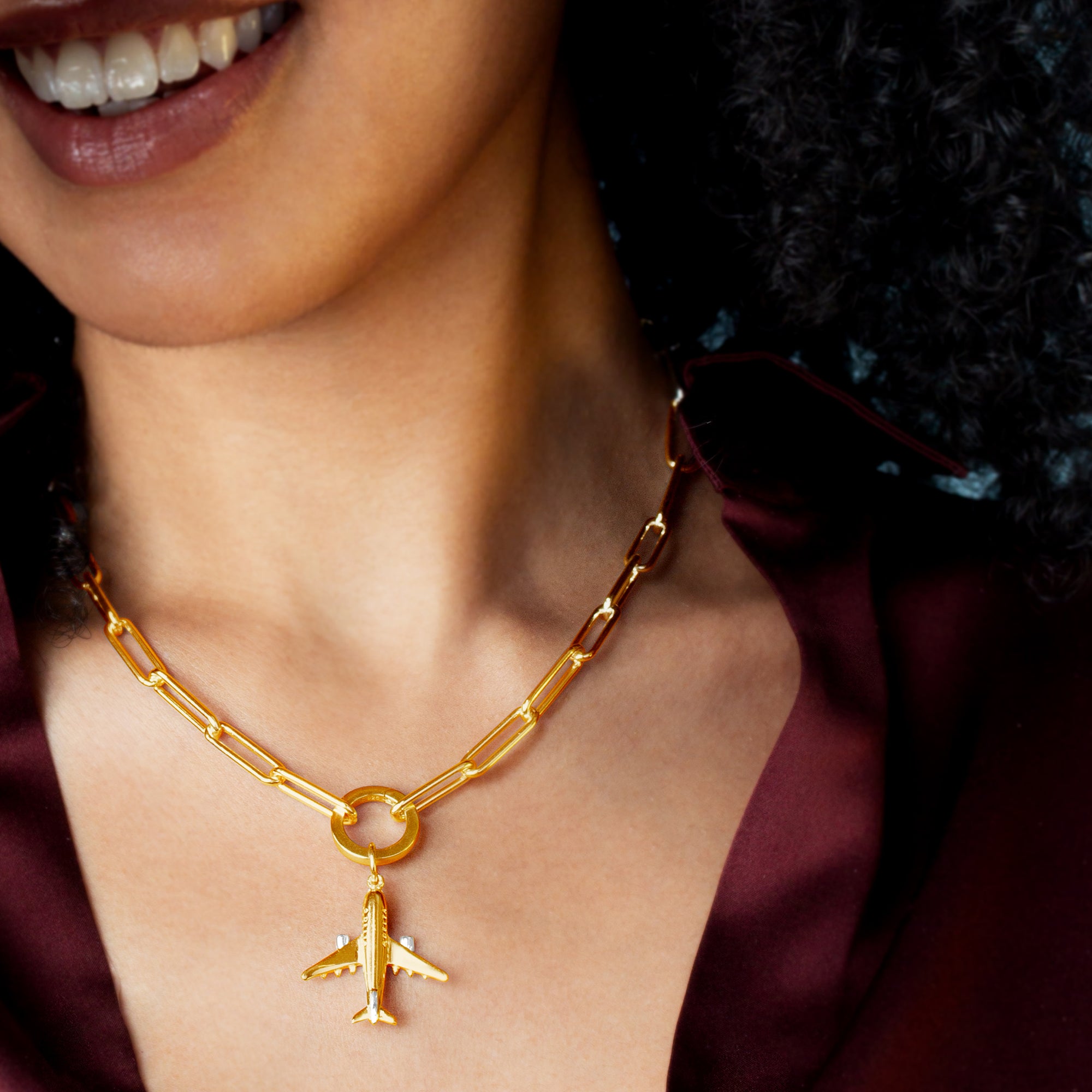 Delta Plane Charm Two-Tone