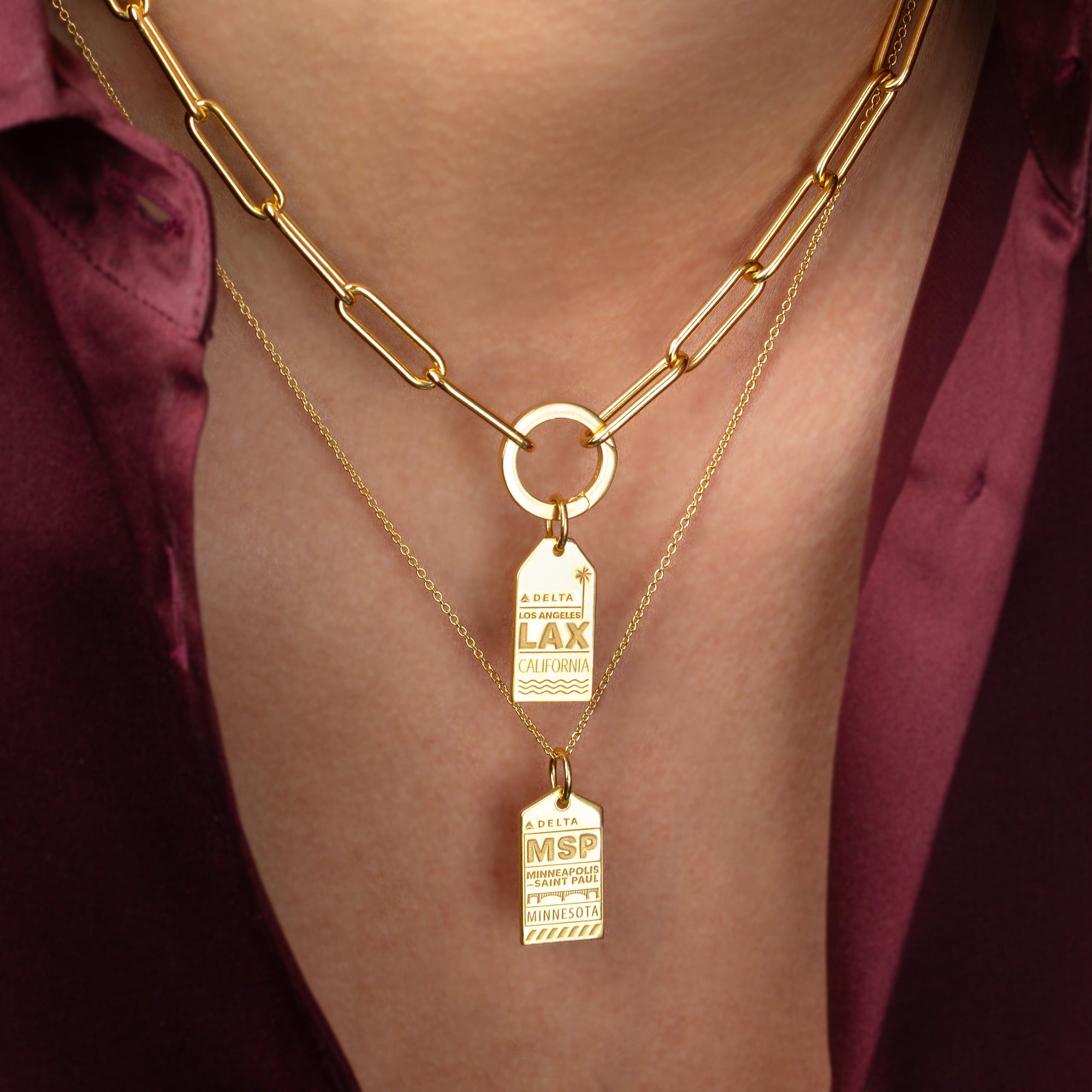 Minneapolis MSP Luggage Tag Charm