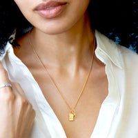 Atlanta ATL Mini Tag Charm Necklace