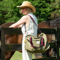 Nellie Weekender Bag with Delta Plane Charm